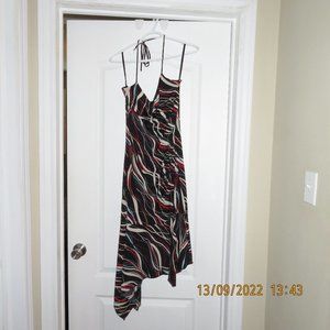 Le Chateau asymmetrical black dress, size S